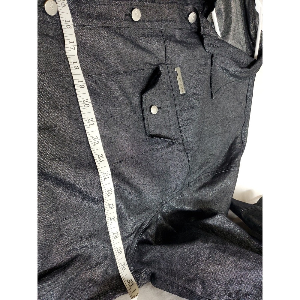 Icejeans Iceberg‎ Denim Shacket Dark Blue Silver Shimmer Button Oversize 4XL - Picture 6 of 7